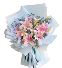 你最珍贵 - 百合玫瑰花束