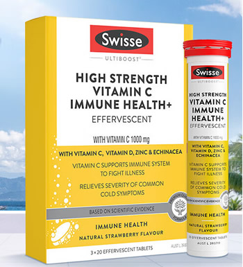 Swisse 高浓度维生素C泡腾片-草莓味高含量VC