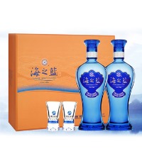 洋河蓝色经典 海之蓝 礼盒装 - 口感绵柔浓香型
