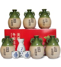 绍兴黄酒 二十年陈花雕一箱 - 6坛装 半甜型老酒