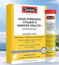 Swisse 高浓度维生素C泡腾片 - 草莓味高含量VC