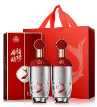 五粮液 福禄寿禧礼盒 - 纯粮优级浓香型白酒 52度500ml*2瓶